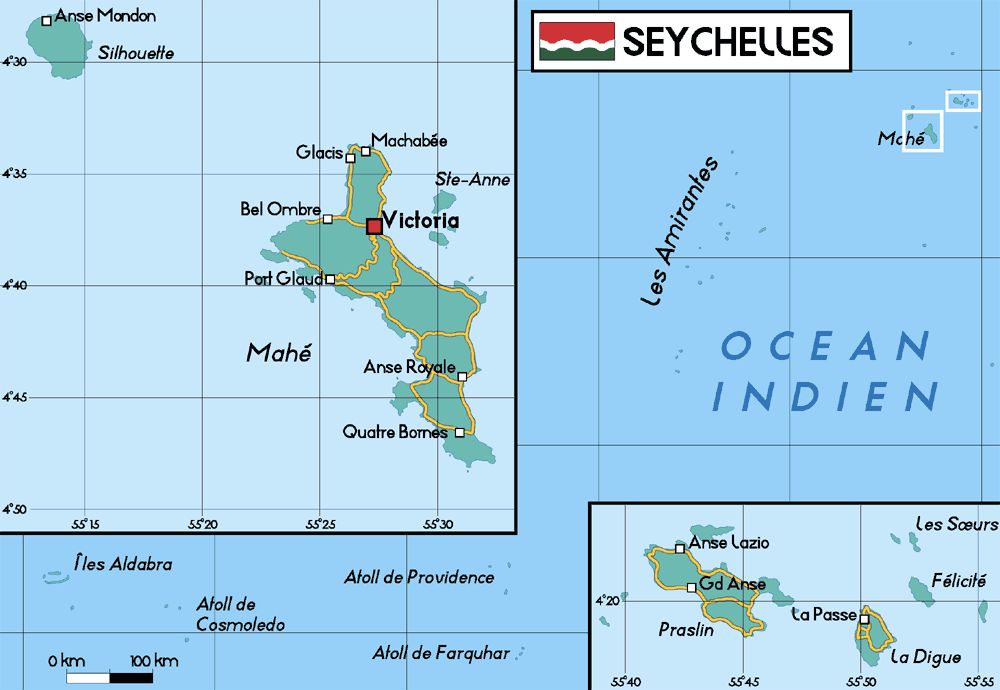 Plan des Seychelles